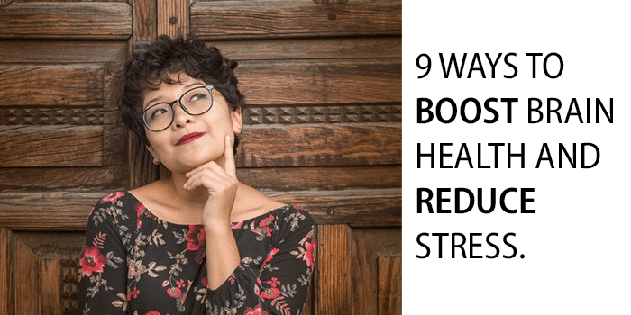 woman in floral blouse thinking